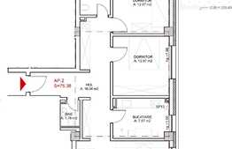 Apartament 3 camere, 75,36 mp, semifinisat, cu CF, zona Iulius Mall
