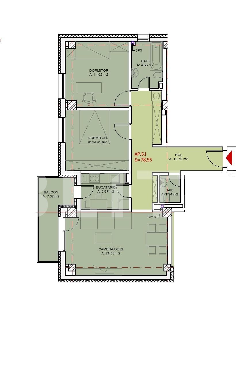 Apartament de vânzare 3 camere Gheorgheni - 16871AV | BLITZ Cluj-Napoca | Poza10