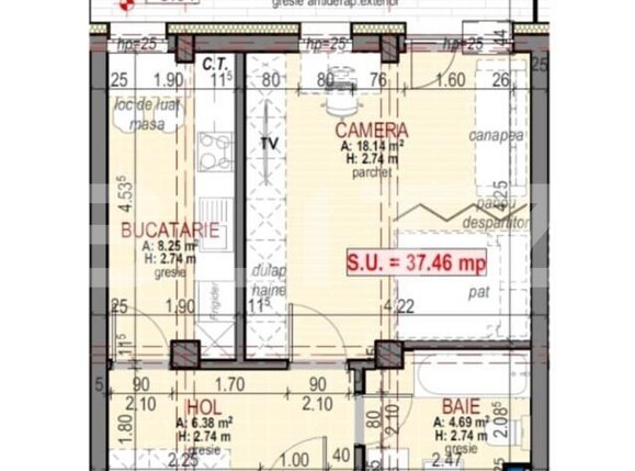 Garsonieră de vânzare Floreşti - 168736AV | BLITZ Cluj-Napoca | Poza2