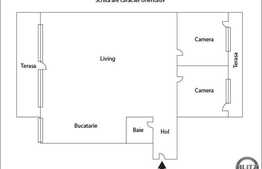 Penthouse 3 camere, 105 mp, 2 terase, parcare, zona linistita