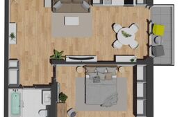 2 Camere | Zona Vivo | Semifinisat TVA Inclus