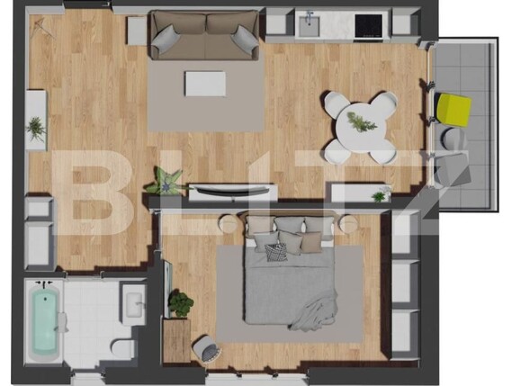 Apartament de vânzare 2 camere Floreşti - 168893AV | BLITZ Cluj-Napoca | Poza4