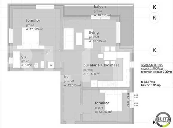 Apartament de vânzare 3 camere Grigorescu - 16907AV | BLITZ Cluj-Napoca | Poza1