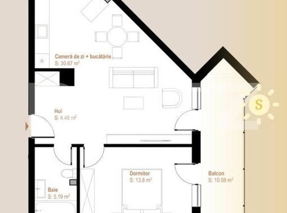 Apartament de vânzare 2 camere Floreşti - 169122AV | BLITZ Cluj-Napoca | Poza1