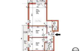 Vanzare apartament 3 camere, 68,69 mp, garaj, zona strazii Eugen Ionesco