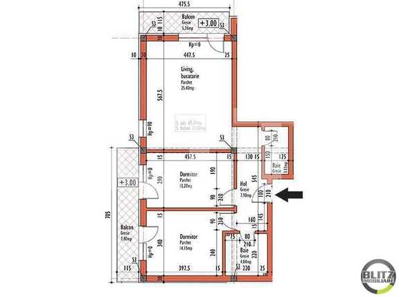 Apartament de vânzare 3 camere Europa - 16937AV | BLITZ Cluj-Napoca | Poza1