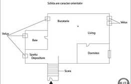 Mansarda de vanzare, 2 camere, 53.84 mp! Zona strazii Florilor!