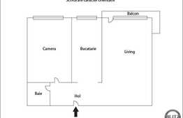 Vanzare apartament 2 camere, 50 mp, boxa la subsol, zona Iulius Mall