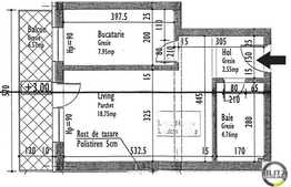 Vanzare apartament 1 camera, 34,01 mp, imobil nou, zona strazii Eugen Ionesco