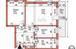 Vanzare apartament 2 camere, 56,78 mp, imobil nou, zona strazii Eugen Ionesco