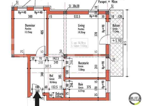 Apartament de vânzare 2 camere Europa - 16948AV | BLITZ Cluj-Napoca | Poza1