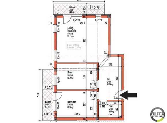 Apartament de vânzare 3 camere Europa - 16949AV | BLITZ Cluj-Napoca | Poza1
