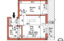 Vanzare garsoniera 33,71 mp, garaj, zona strazii Eugen Ionesco
