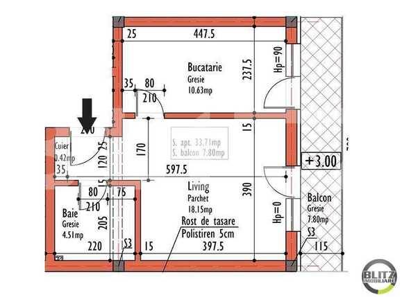 Garsonieră de vânzare Europa - 16954AV | BLITZ Cluj-Napoca | Poza1
