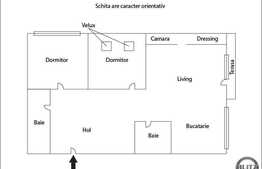 Mansarda cu 3 camere, 75 mp! Parcare cu CF! Terasa 14 mp! Zona Muzeul Apei!