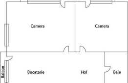 Vanzare apartament 2 camere, 57,60 mp, garaj, boxa, zona strazii Campului