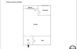 Apartament 1 camera, 28 mp, zona strazii Grigore Alexandrescu