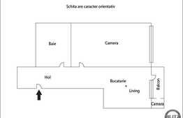 Apartament cu 1 camera, 42 mp utili, balcon! Zona Stejarului! Etaj intermediar!