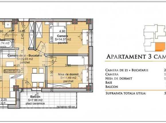 Apartament de vânzare 3 camere Baciu - 16994AV | BLITZ Cluj-Napoca | Poza1