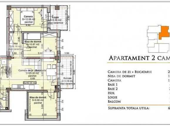 Apartament de vânzare 2 camere Baciu - 17005AV | BLITZ Cluj-Napoca | Poza1