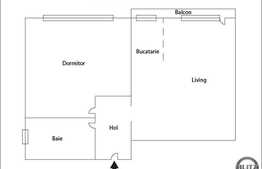 2 camere de vanzare, 52.17 mp! Loc de parcare! Zona strazii Florilor!