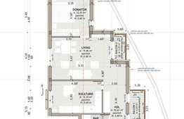 2 camere, 53,5 mp, decomandat, semifinisat, zona strazii Mircea Eliade