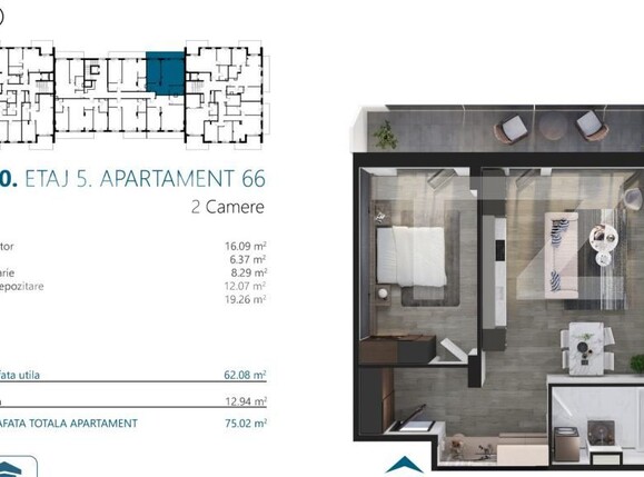 Apartament de vânzare 2 camere Marasti - 170525AV | BLITZ Cluj-Napoca | Poza2