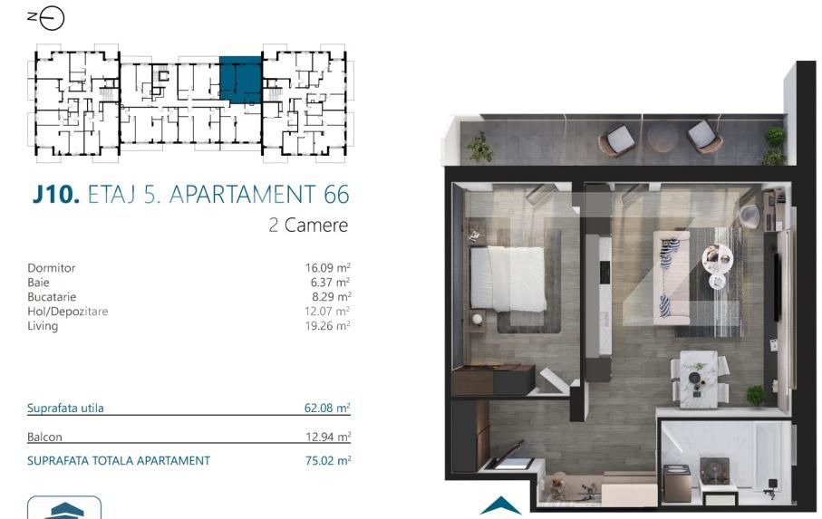 Apartament de vânzare 2 camere Marasti - 170525AV | BLITZ Cluj-Napoca | Poza2