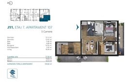 Apartament cu 3 camere, 72 mp, Ansamblu Rezidential, zona RIVUS