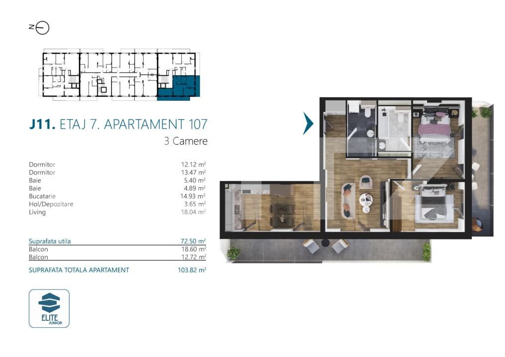 Apartament de vânzare 3 camere Marasti - 170528AV | BLITZ Cluj-Napoca | Poza2