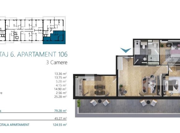 Apartament de vânzare 3 camere Marasti - 170529AV | BLITZ Cluj-Napoca | Poza2