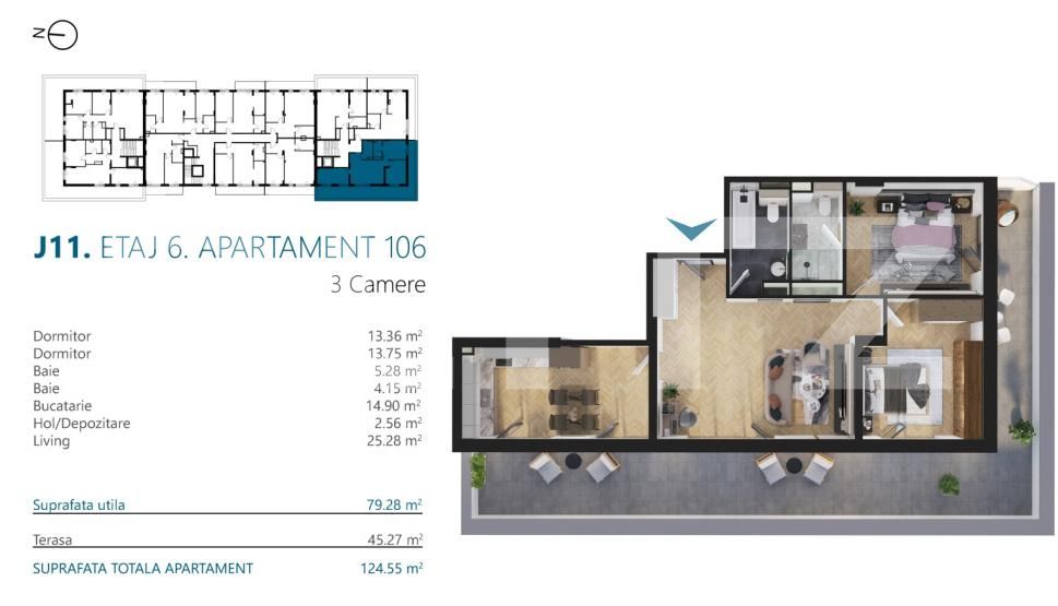 Apartament de vânzare 3 camere Marasti - 170529AV | BLITZ Cluj-Napoca | Poza2