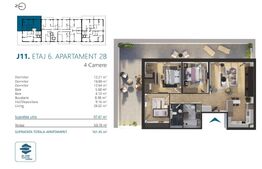 Apartament cu 4 camere, 98 mp, Ansamblu Rezidential, zona RIVUS