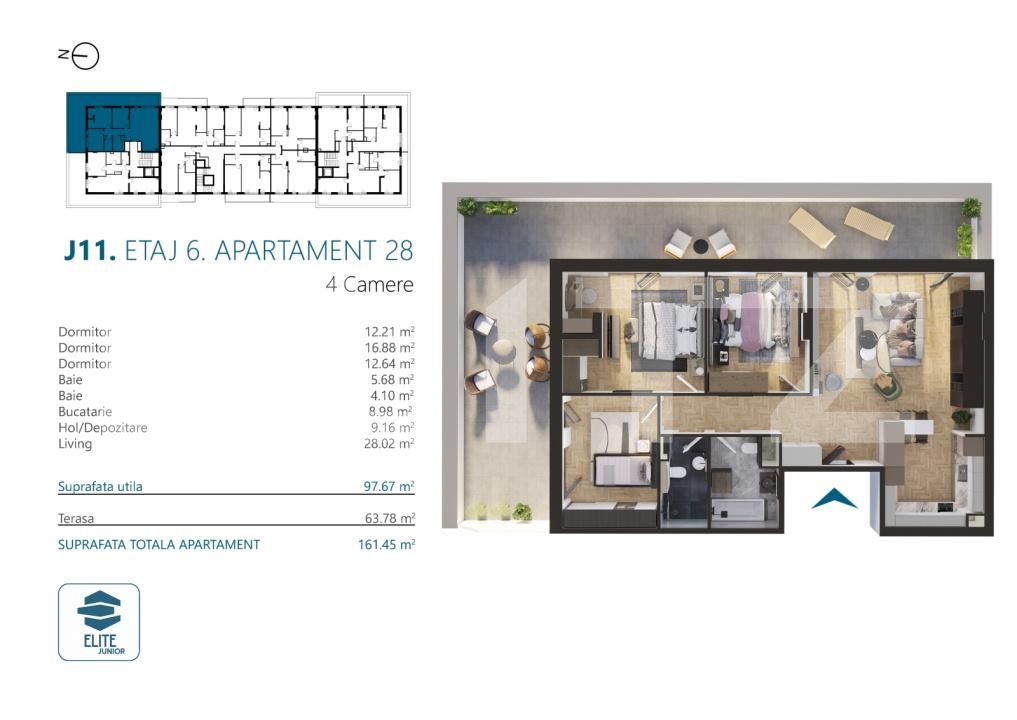 Apartament de vânzare 4 camere Marasti - 170566AV | BLITZ Cluj-Napoca | Poza4