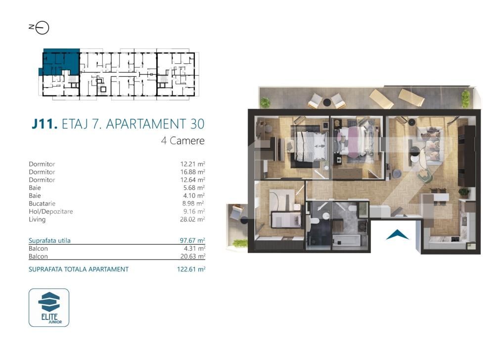 Apartament de vânzare 4 camere Marasti - 170567AV | BLITZ Cluj-Napoca | Poza2