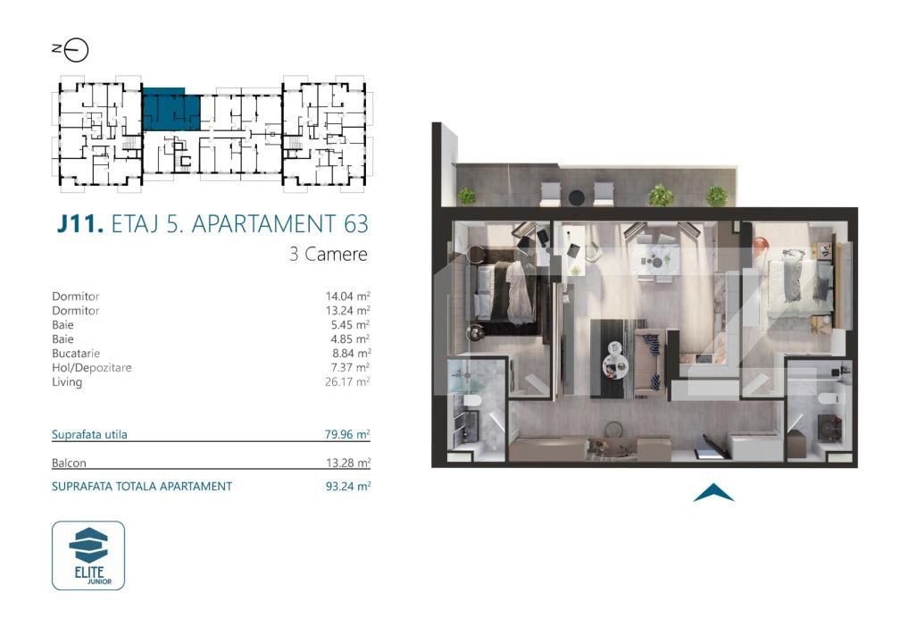 Apartament de vânzare 3 camere Marasti - 170570AV | BLITZ Cluj-Napoca | Poza2