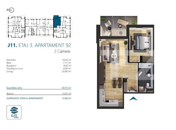 Apartament de vânzare 2 camere Marasti - 170571AV | BLITZ Cluj-Napoca | Poza2