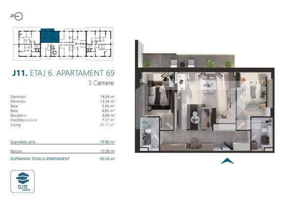Apartament de vânzare 3 camere Marasti - 170572AV | BLITZ Cluj-Napoca | Poza2