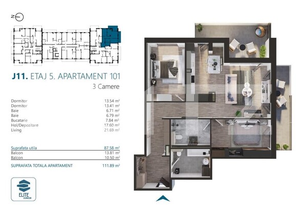 Apartament de vânzare 3 camere Marasti - 170574AV | BLITZ Cluj-Napoca | Poza2