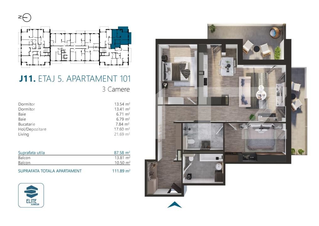 Apartament de vânzare 3 camere Marasti - 170574AV | BLITZ Cluj-Napoca | Poza2
