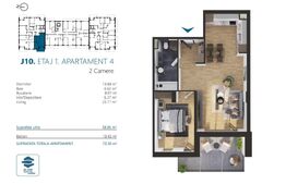 Ap. 2 camere[59 mp] Ansamblu Rezidential_zona RIVUS