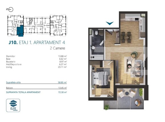 Apartament de vânzare 2 camere Marasti - 170576AV | BLITZ Cluj-Napoca | Poza2