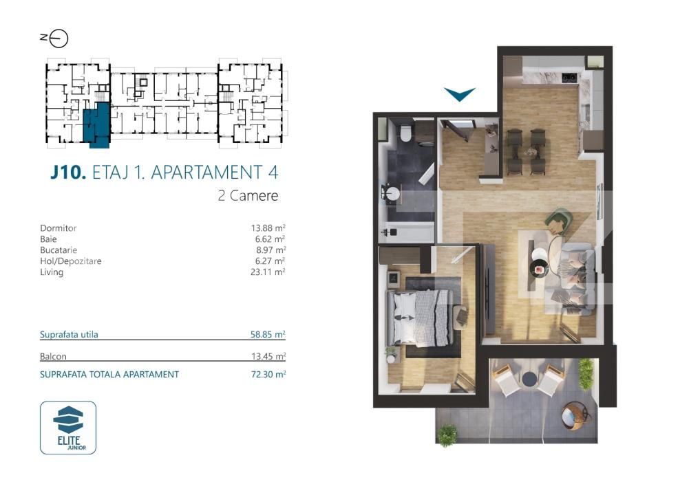 Apartament de vânzare 2 camere Marasti - 170576AV | BLITZ Cluj-Napoca | Poza2