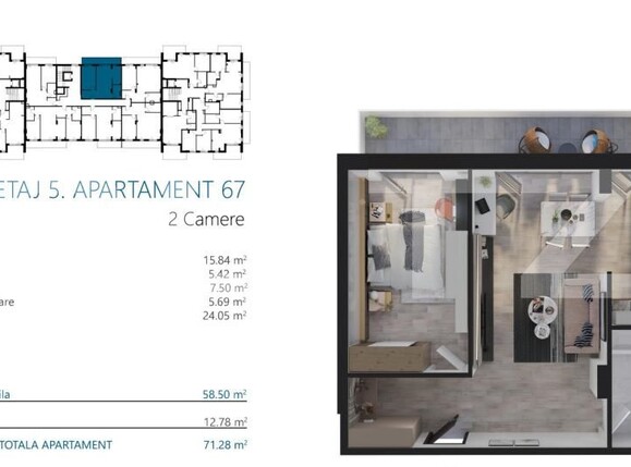 Apartament de vânzare 2 camere Marasti - 170579AV | BLITZ Cluj-Napoca | Poza2