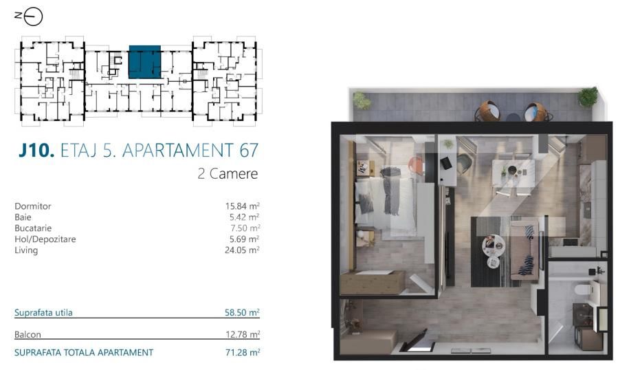 Apartament de vânzare 2 camere Marasti - 170579AV | BLITZ Cluj-Napoca | Poza2