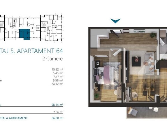 Apartament de vânzare 2 camere Marasti - 170580AV | BLITZ Cluj-Napoca | Poza2