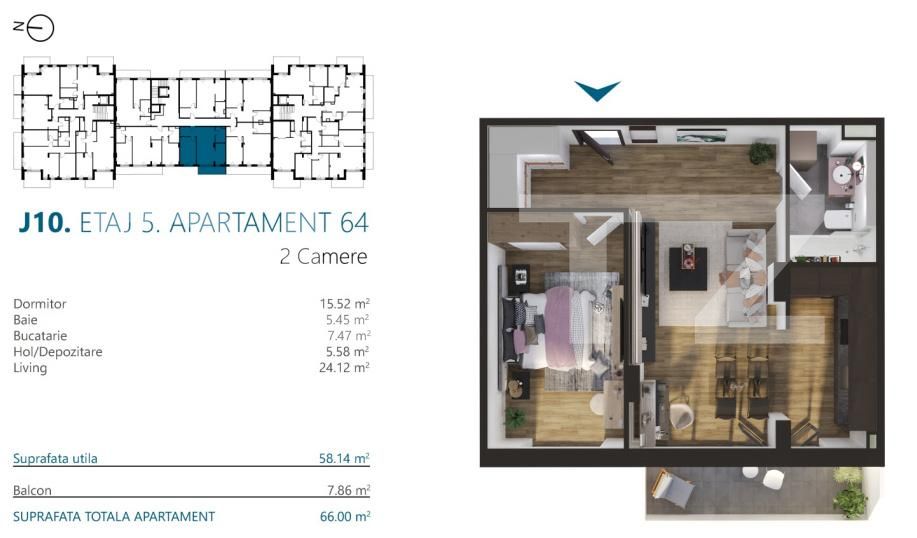 Apartament de vânzare 2 camere Marasti - 170580AV | BLITZ Cluj-Napoca | Poza2