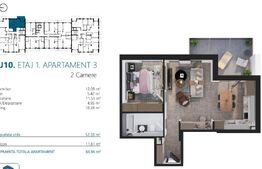 Ap. 2 camere[52 mp] Ansamblu Rezidential_zona RIVUS