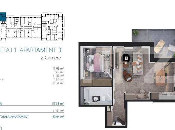 Apartament de vânzare 2 camere Marasti - 170581AV | BLITZ Cluj-Napoca | Poza2