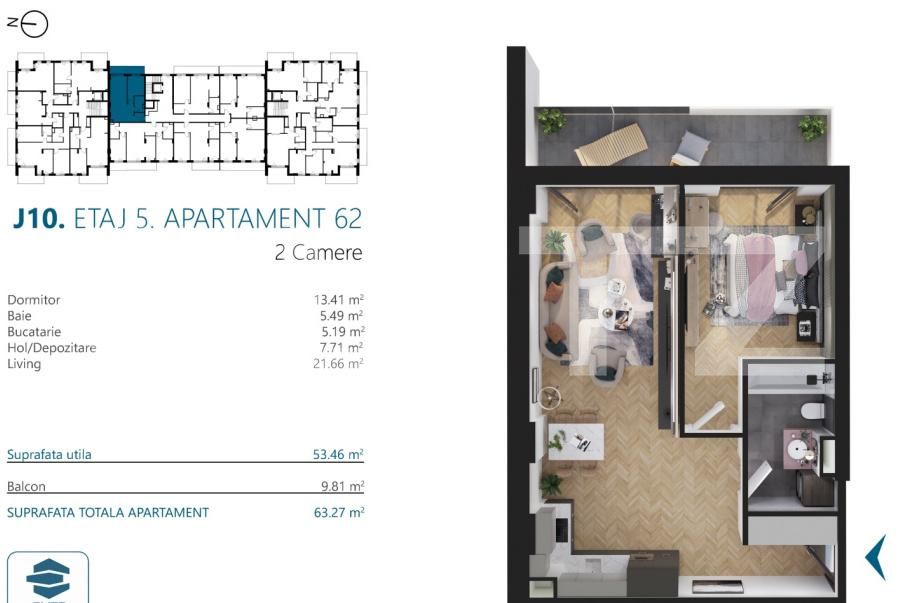 Apartament de vânzare 2 camere Marasti - 170582AV | BLITZ Cluj-Napoca | Poza2